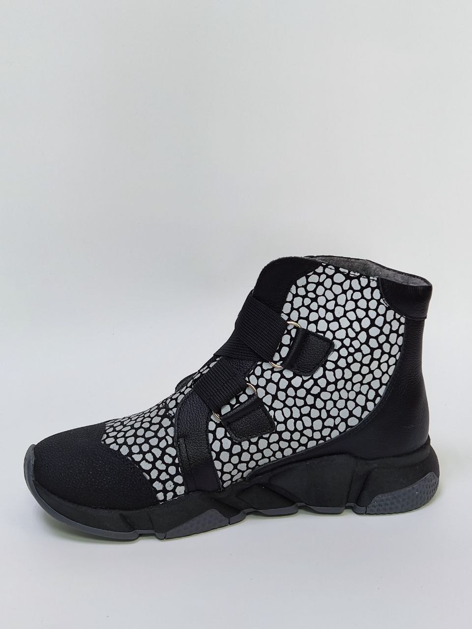 Ботинки осенние черно-серый TW-546-3 фото 3