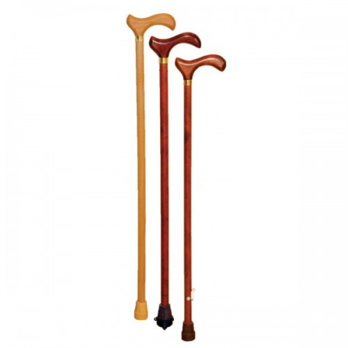 Трость  дер. с дерев. ручкой с УПС (выдвижной штырь)  р.800мм ДР-Ш фото 2