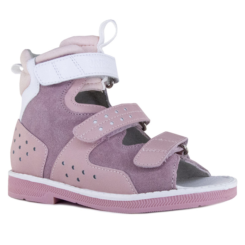 Сандалии с высоким берцем Orthoboom 71057-03, цвет жемчужно -розовый фото 1