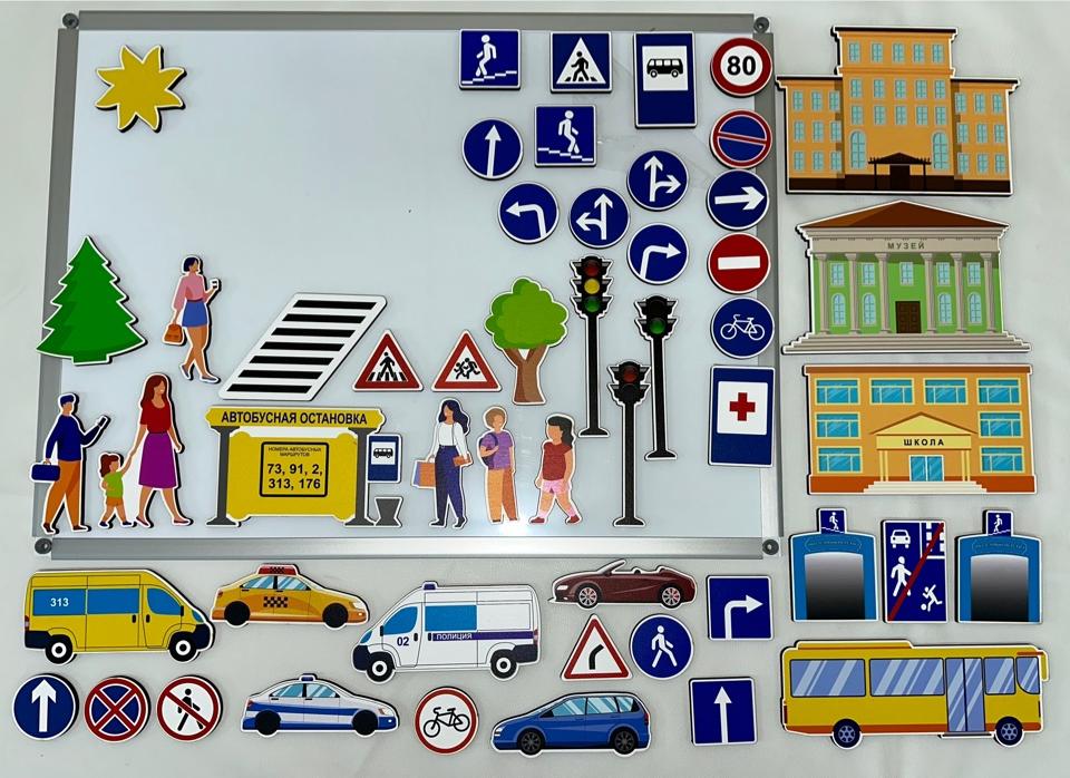 Методическое пособие "Безопасность/Правильное поведение", 50 магнитов, панель фото 1