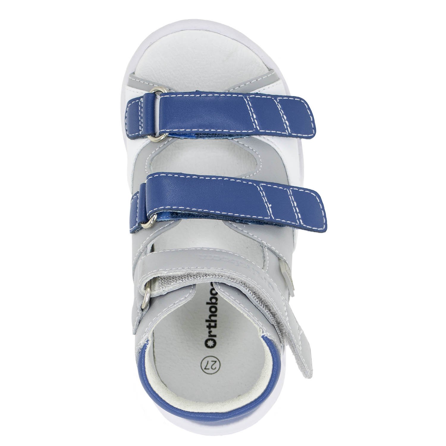 Ортопедическая обувь Orthoboom сандали 27057-10 платиново-сапфировый фото 3