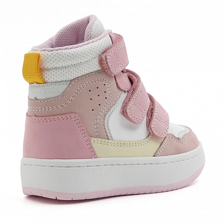 Ботинки ортопедические детские демисезонные Ортомода 42026-Х-607 бежевые с высоким берцем фото 2