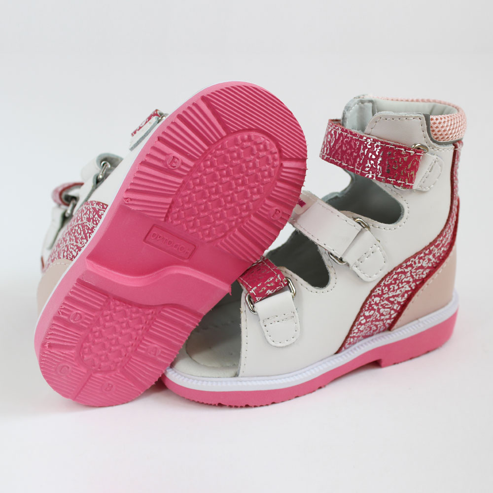 Сандалии антиварусные белый/розовый 2222AV-2 фото 2