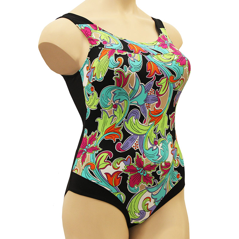 Купальник после мастэктомии Орнамент на черном К0792-2Ч П182 фото 1