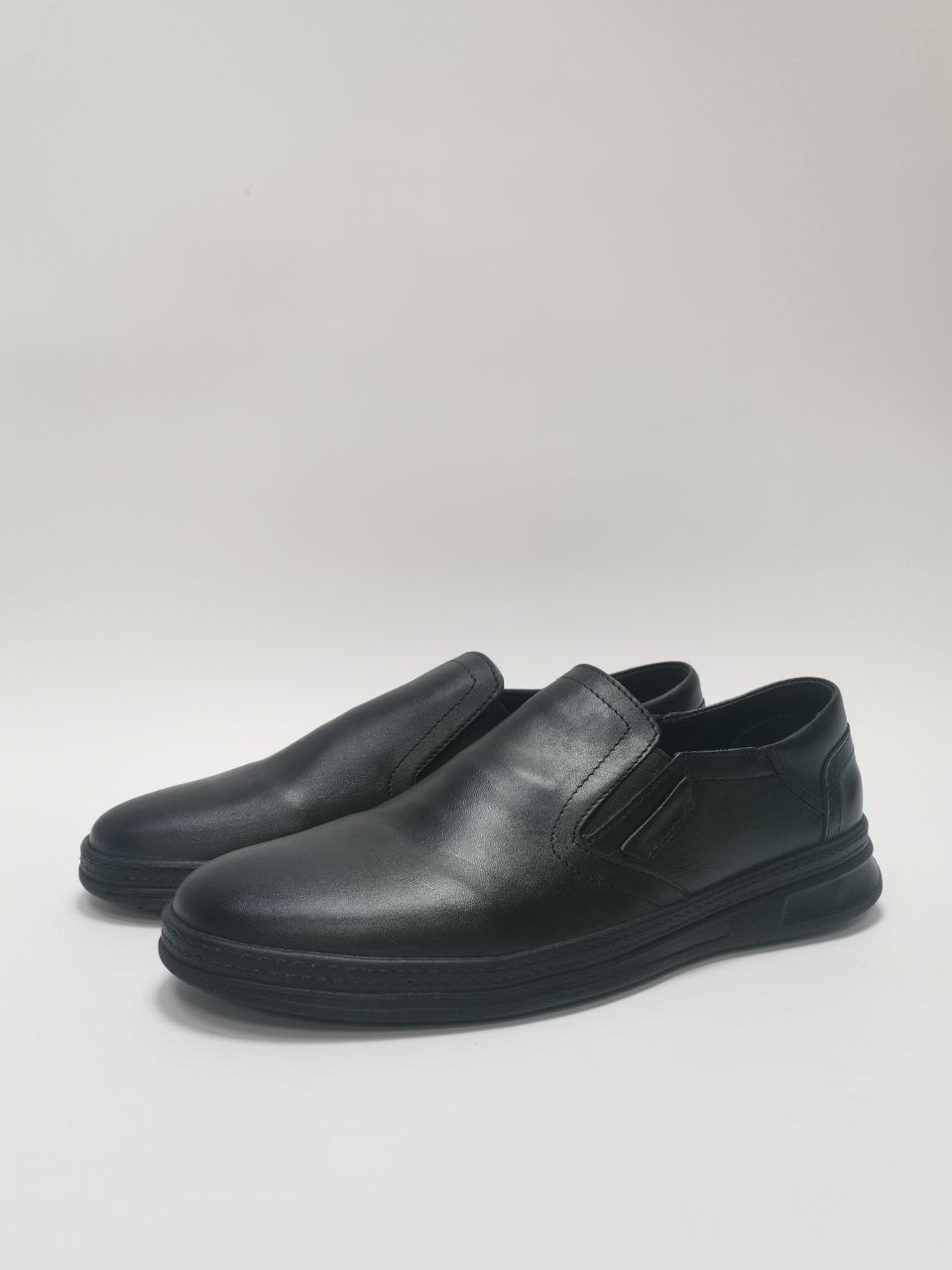 Полуботинки ортопедические мужские кожаные Ортомода 92470-Х-001 черные увеличенной полноты фото 3