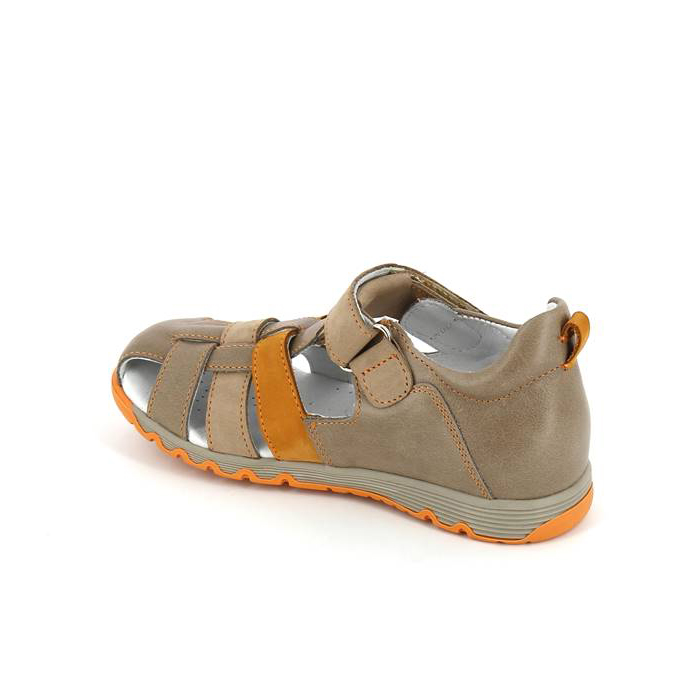 Сандали летние закрытый нос, ц. серобежевый/карамель 1153-КП-191,64,18 фото 2