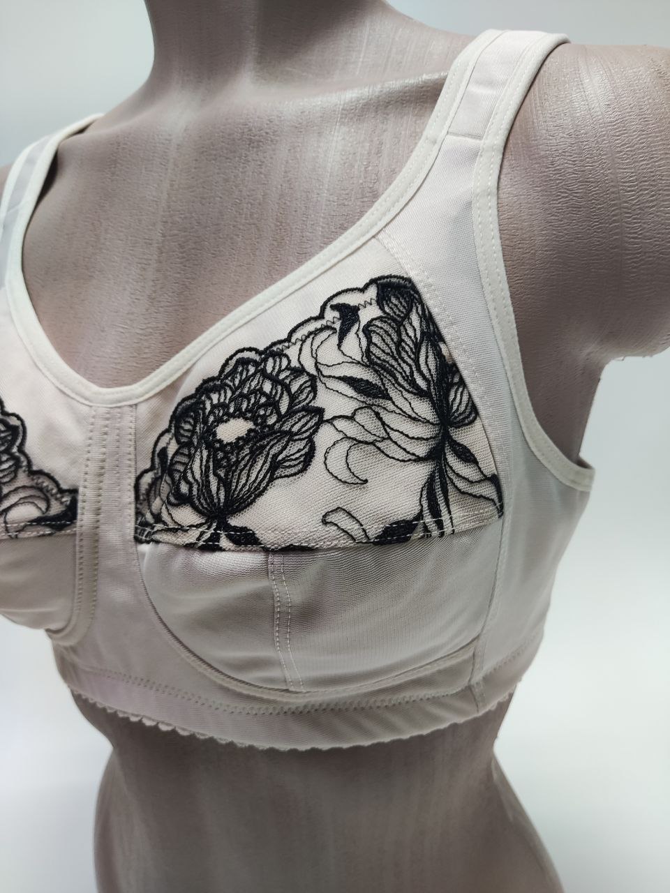 Бюстгальтер после мастэктомии Черное на фраппе ЛФ0793 В251 фото 4