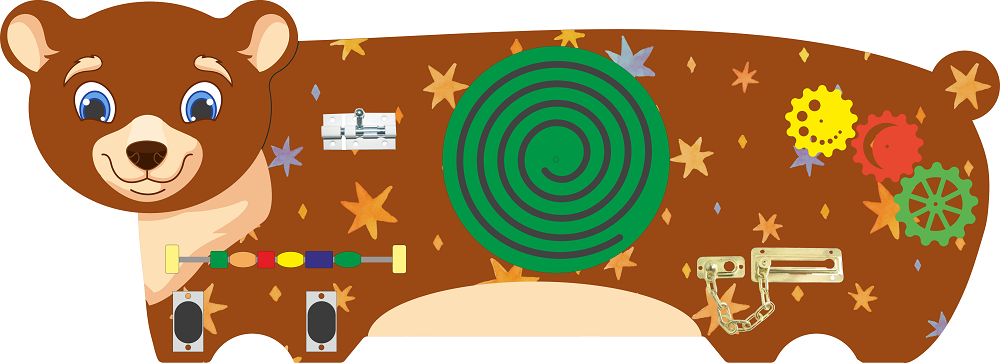 Бизибор Медведь, серия Животные ростовые, 88х32см фото 1